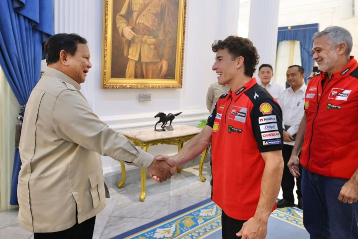 Marc Marquez Temui Prabowo Jelang Balap Mandalika
